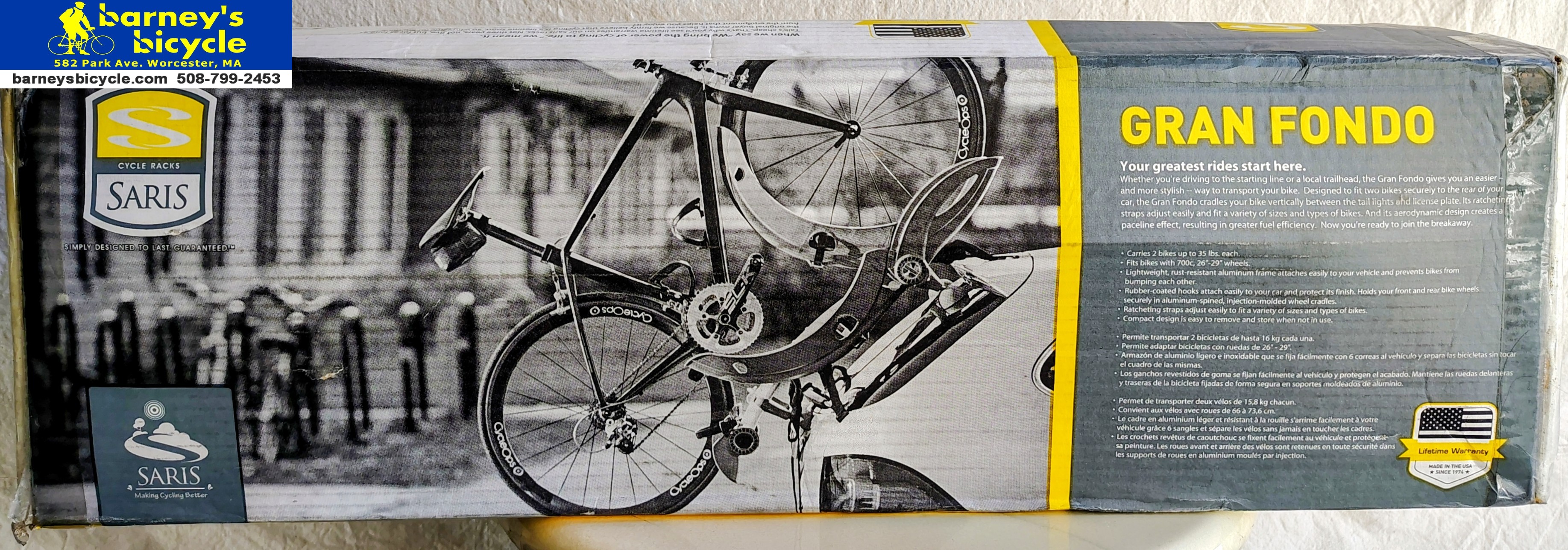 Saris Gran Fondo 2 Bike Trunk Rack
NOS $49.00