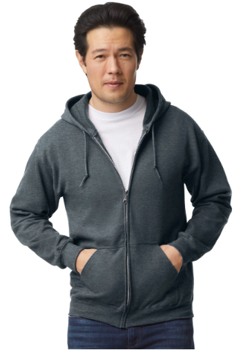 SUDADERA CON CIERRE Y CAPUCHO ADULTO