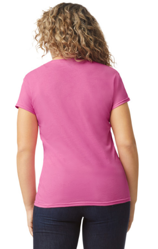 CAMISETA CON ESCOTE EN V DE MUJER