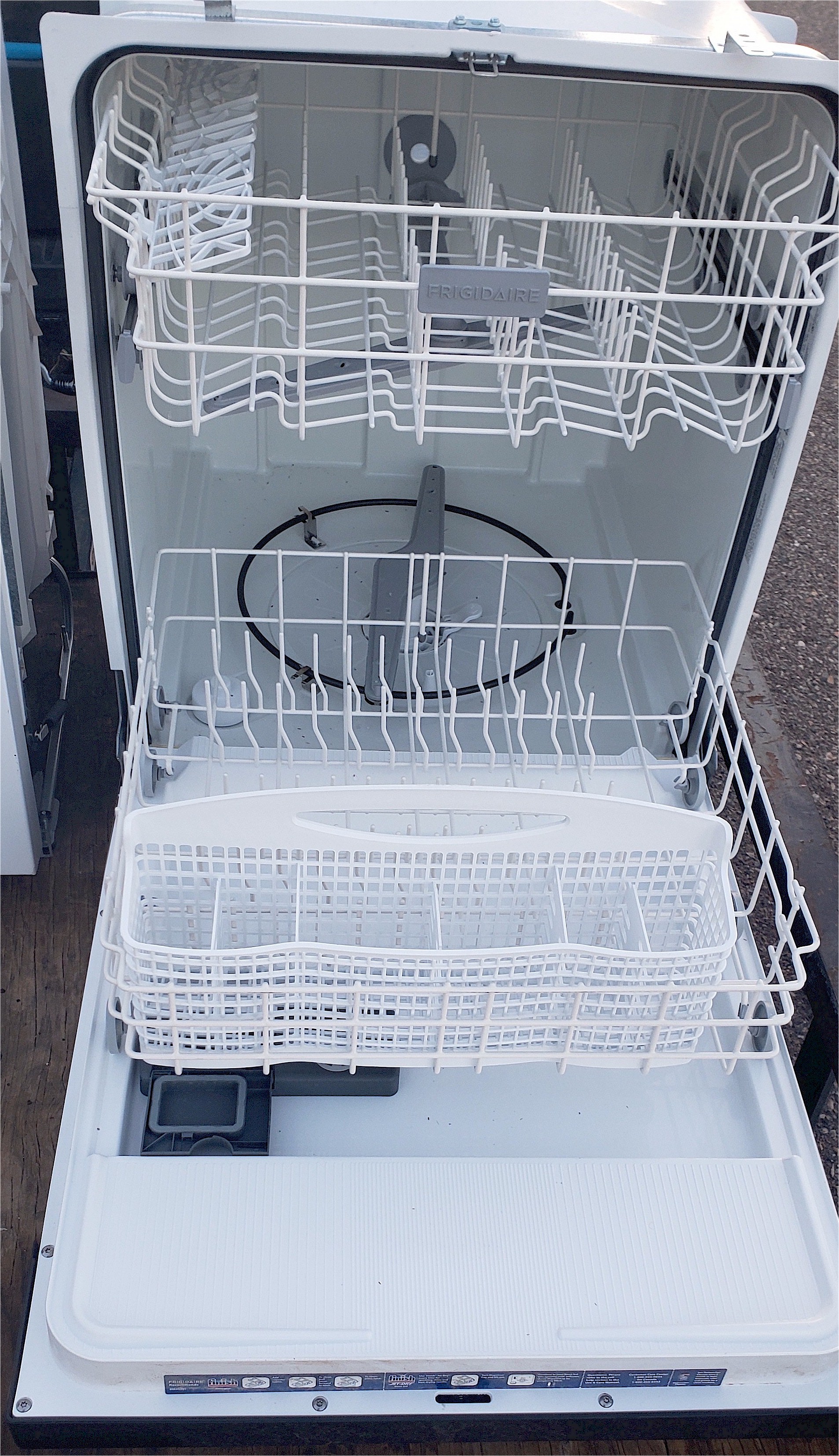 2 Black Frigidaire Dishwasher Inside