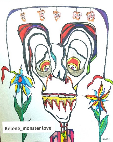 Title: Headhunters. Pen and pencil on paper. All artwork copyrighted©