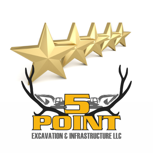 I was very impressed with John's professionalism, honesty, and quality of work! If you need work done on your property, I would 100% recommend 5 Point Excavation. I have already shared his card with my sister! - Kathy C.