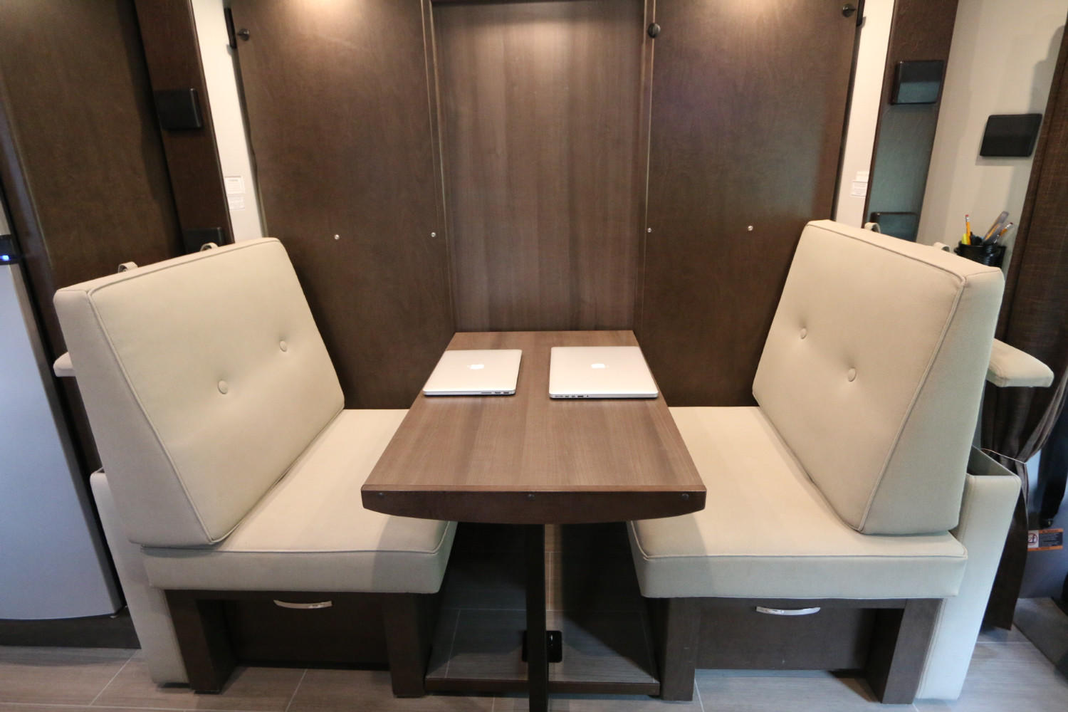                                    Unity Front Area 
                        Couch configured into Dinette