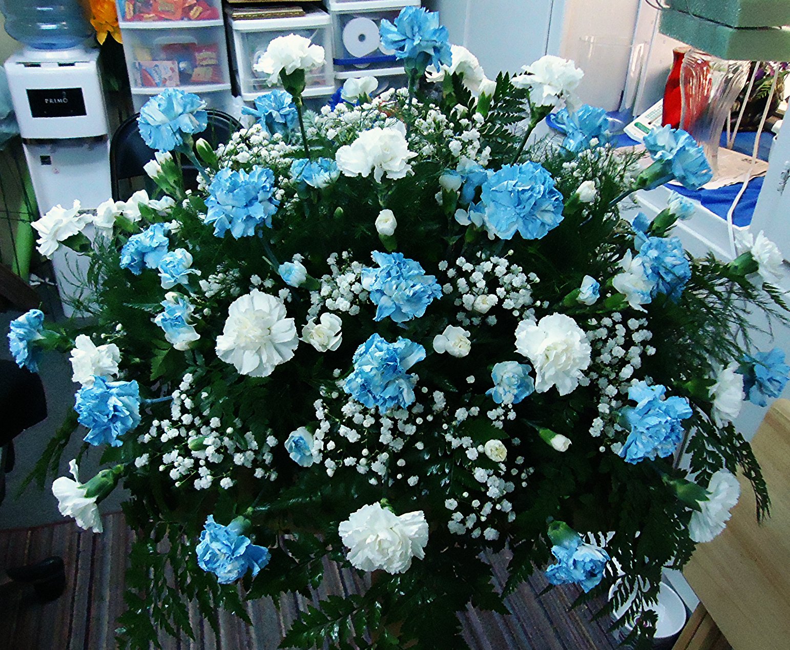 &quot;OCEAN BREEZE&quot; 
 Blue &amp; White
   $350.00