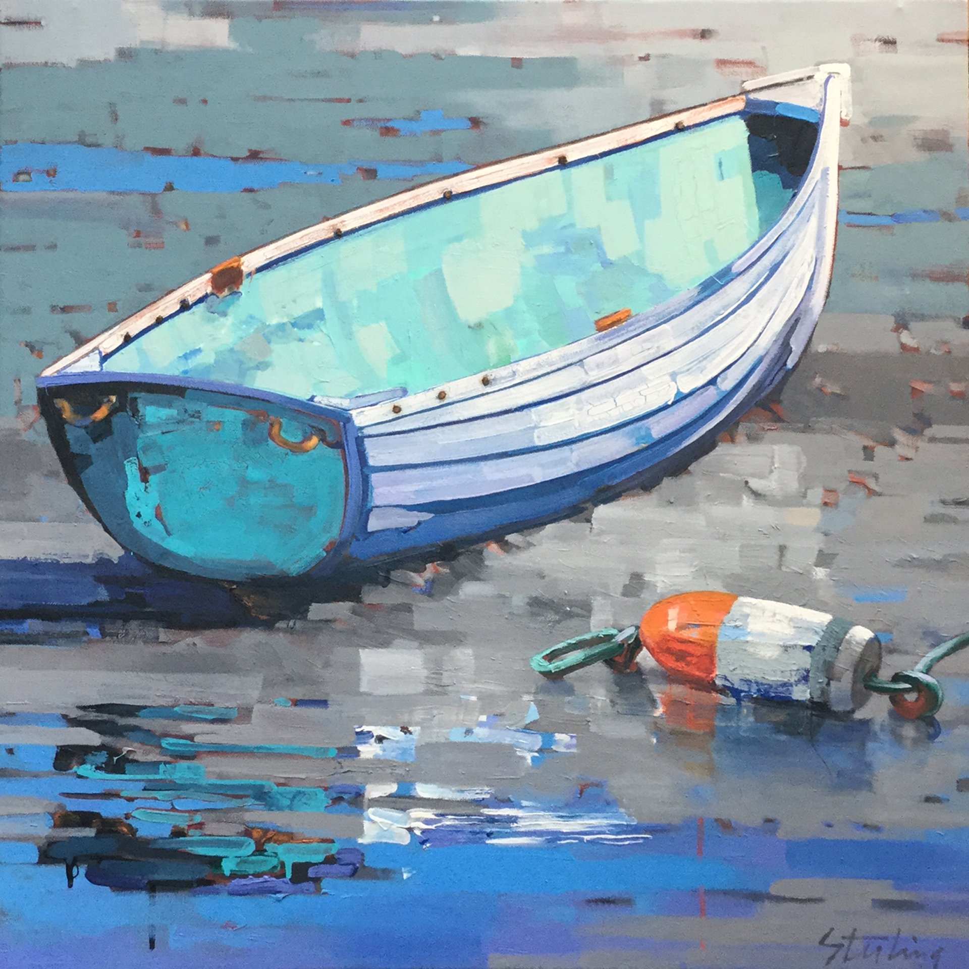 Tide Pool Reflection
acrylic on canvas
30x30