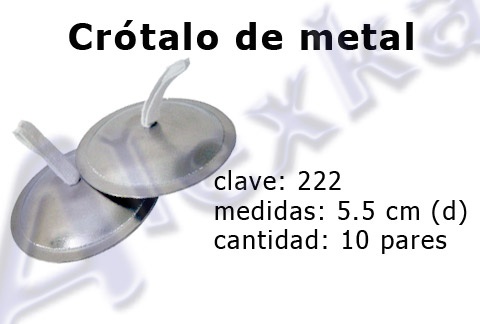 CROTALO DE METAL
AK 222  NO. 42
$187.50
