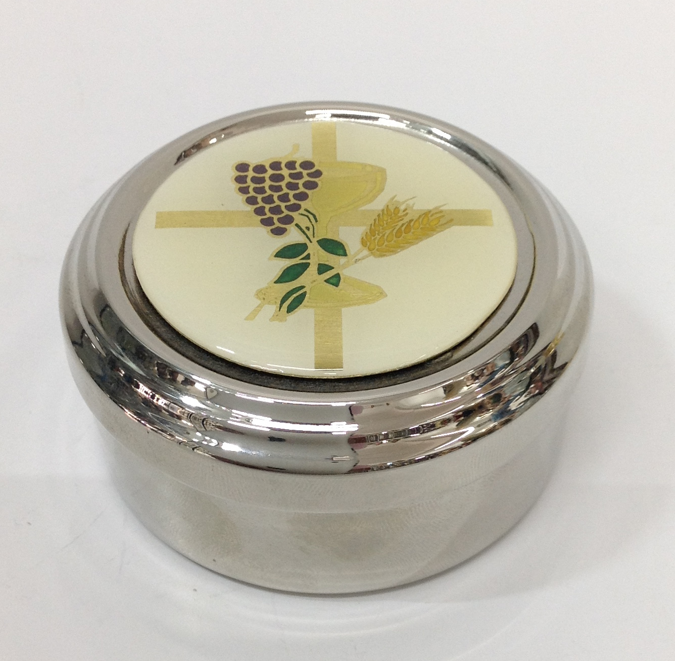 HOSTIARIO DE LATÓN CON BAÑO DE NÍQUEL