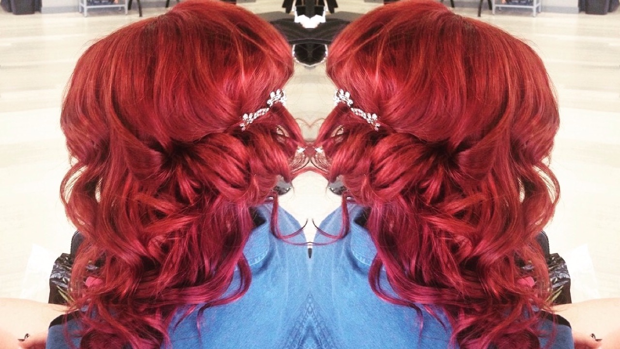 Medium Auburn Curly Medium Auburn Curly