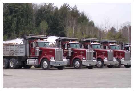 Row of trucks||||