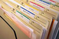 Stack of tax files