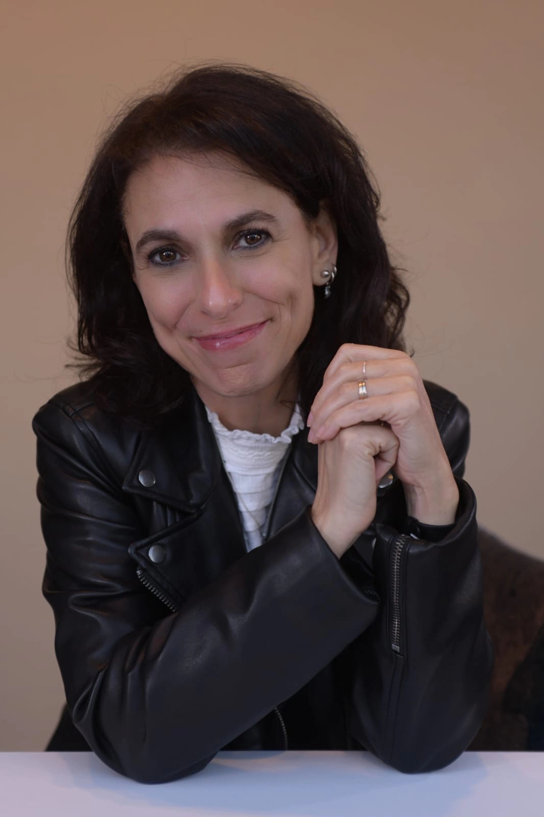 Smiling businesswoman