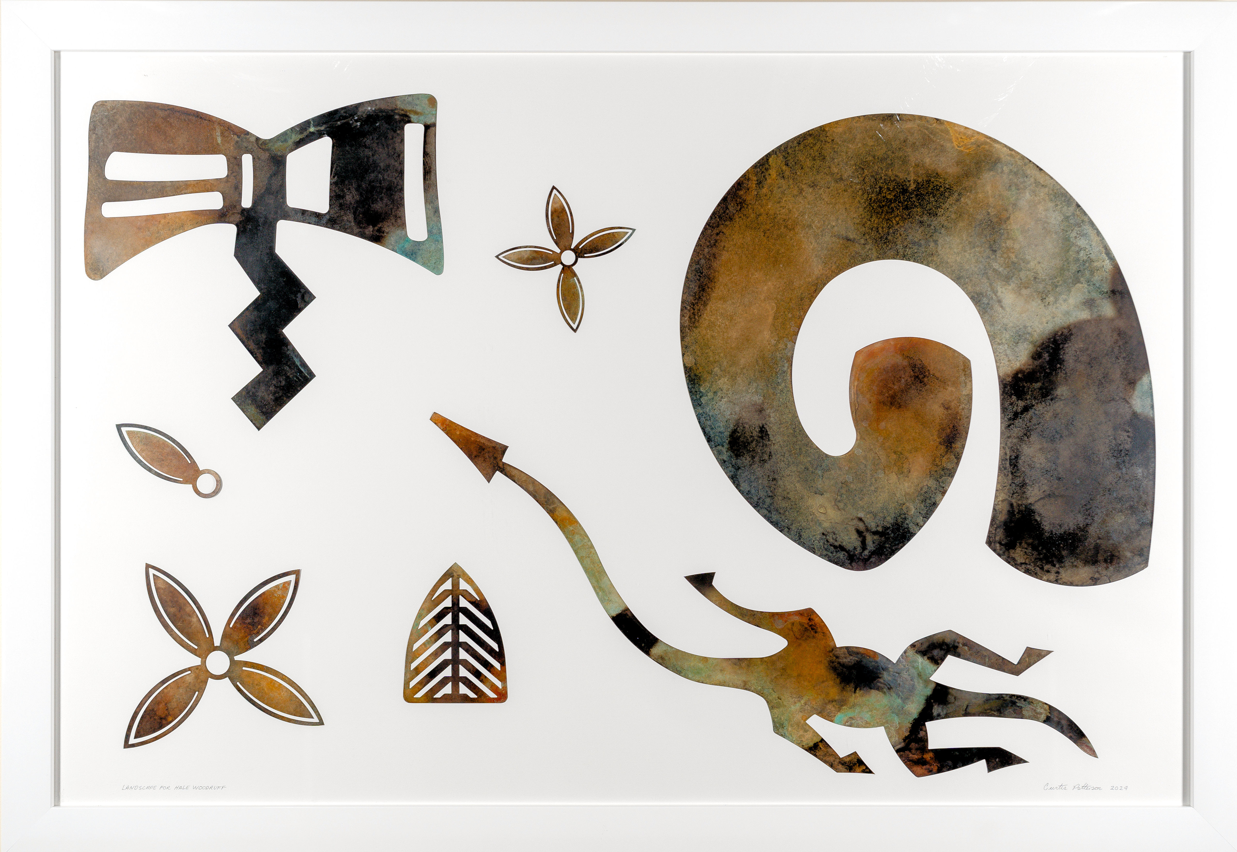 Landscape for Hale Woodruff, 2024
Copper Collé with Hot Patina 40" x 60"