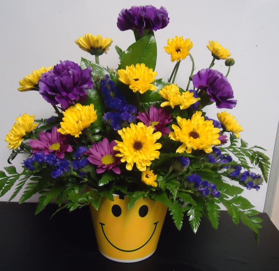 (3) Fresh "Smile" Bouquet
$45.00
(Container May Be Different)