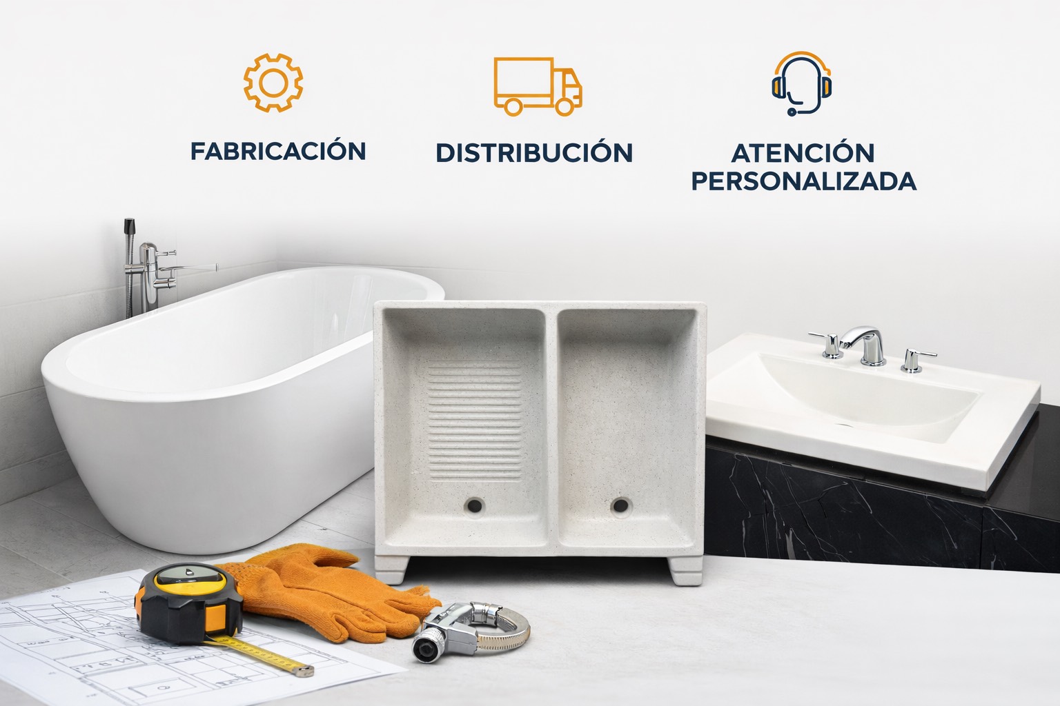 Baño moderno con lavabo flotante, espejo iluminado, y vista panorámica al exterior con árboles y montañas.