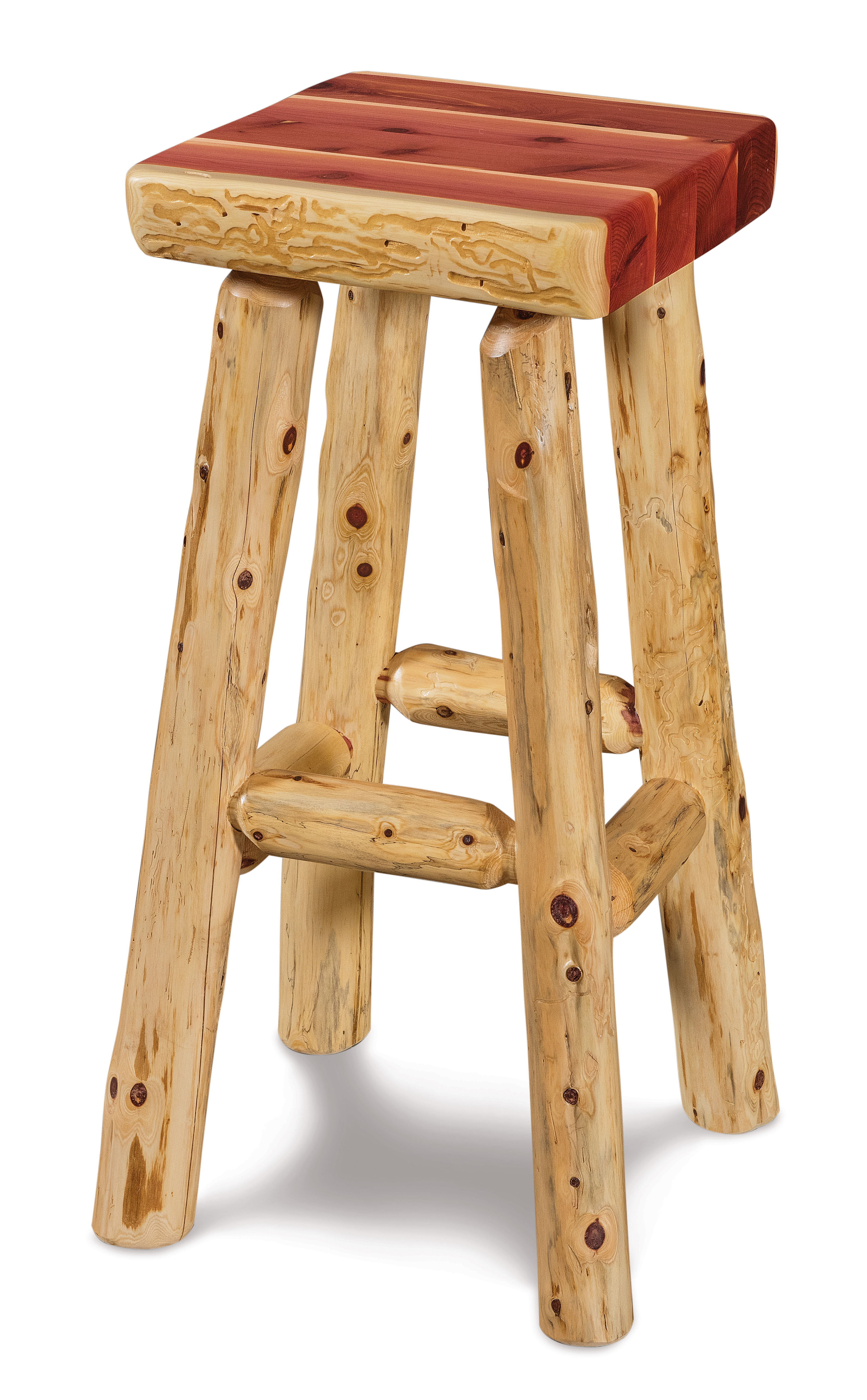 Flat Bar Stool-Red Cedar