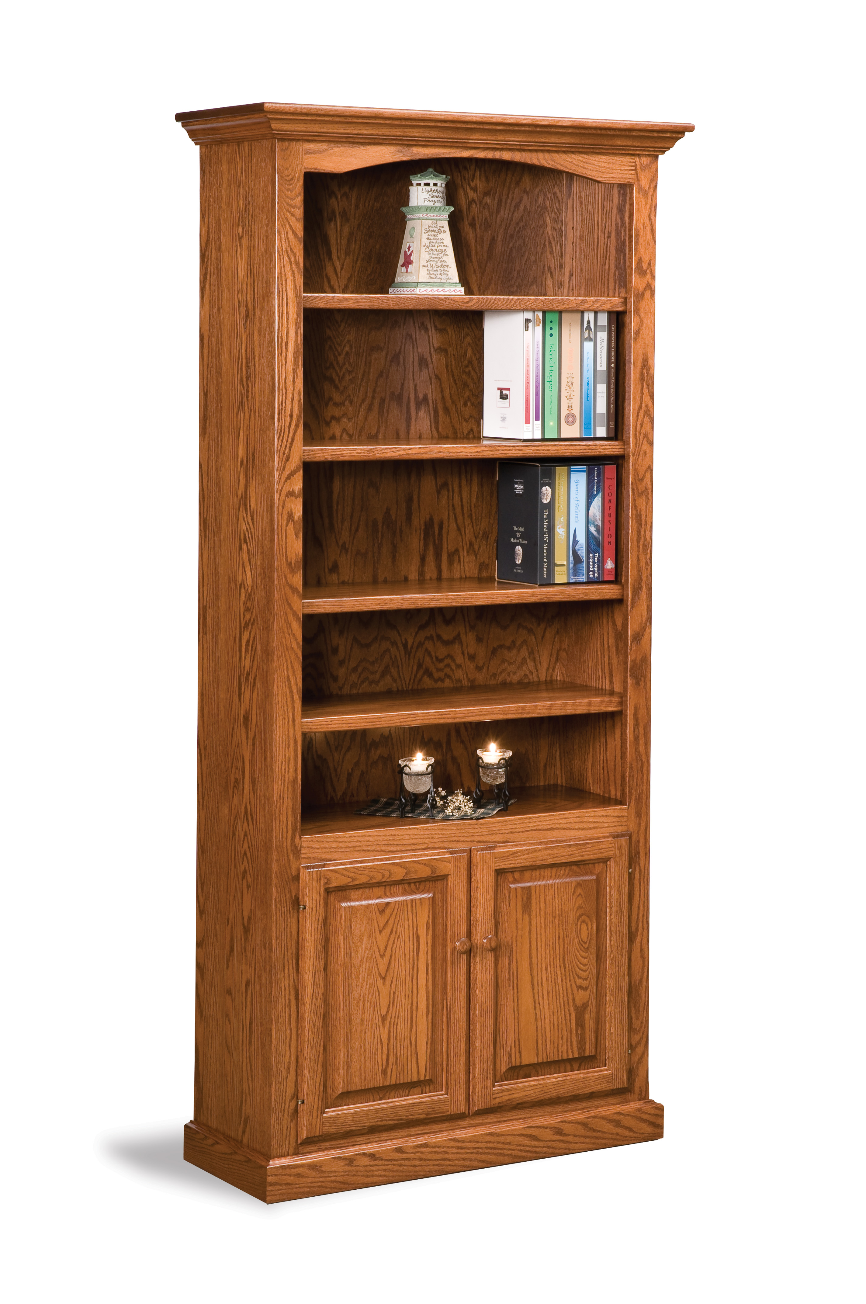 Hoosier Heritage Bookcase w/Doors-#132