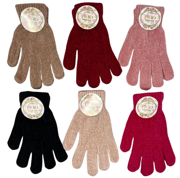 GL-206
WOMEN CHENILLE GLOVE ASST COLORS
812462033157
360 CS/PACK