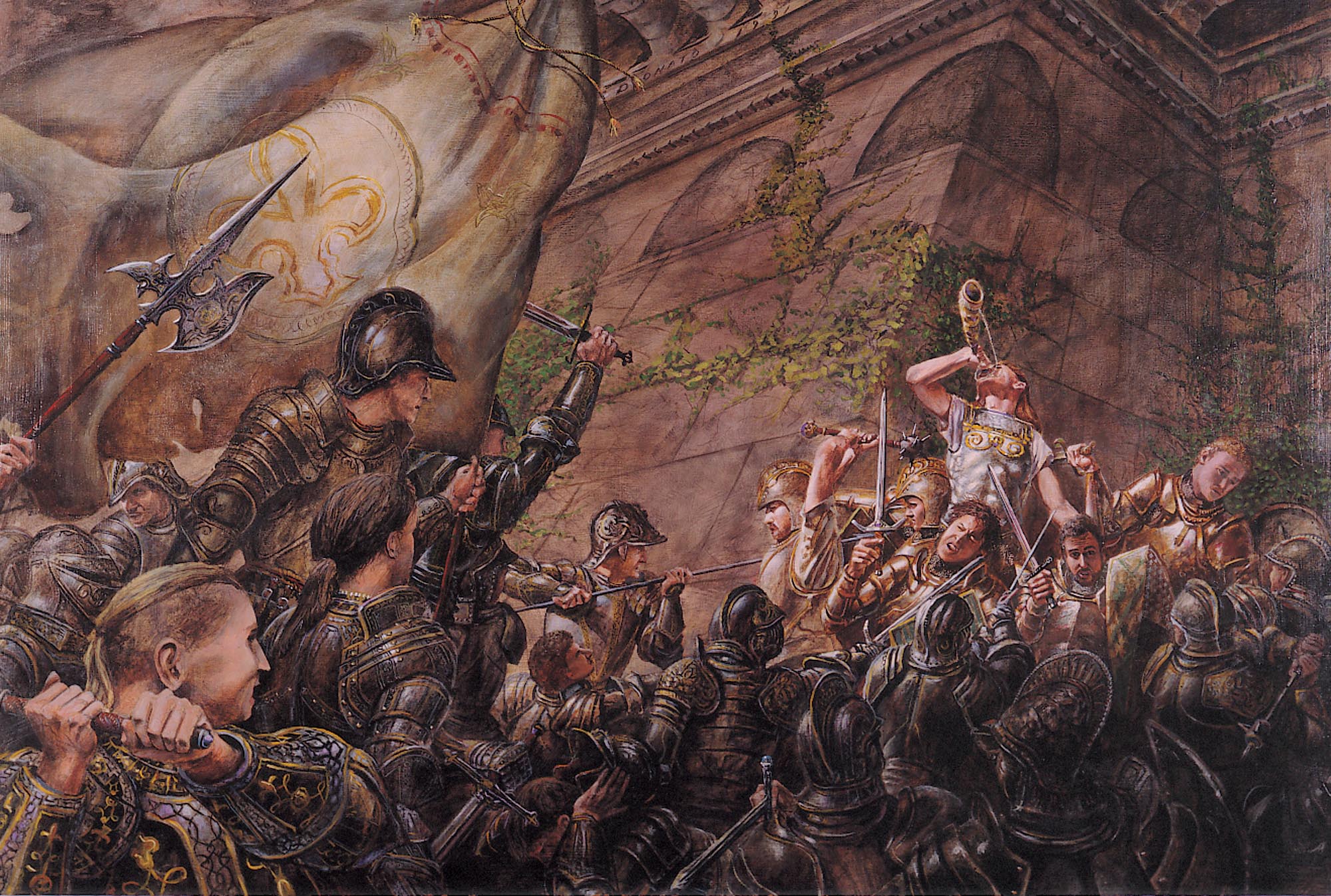 The Song of Roland
offer
24" x 36" acrylic on board
framed
1991