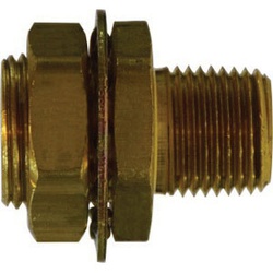 F x  M 1-14 Thread Bulkhead Coupling