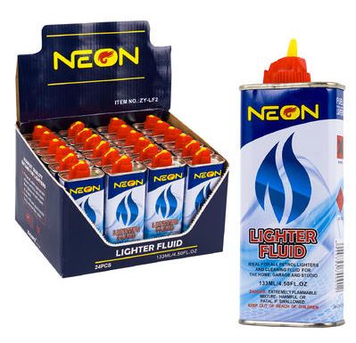 NEON LIGHTER FLUID
NEON LIGHTER FLUID 24CT
(133 ML)