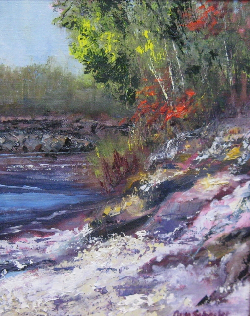 Schaefer, Camden Waterfall, 10" x 8" Oil