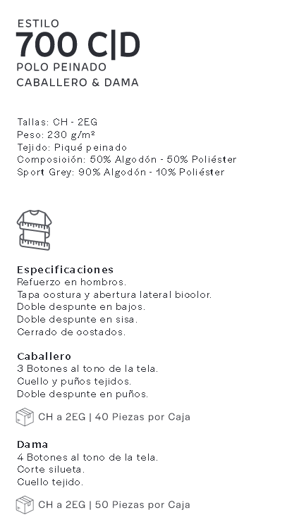 DESCRIPCION ESTILO 700