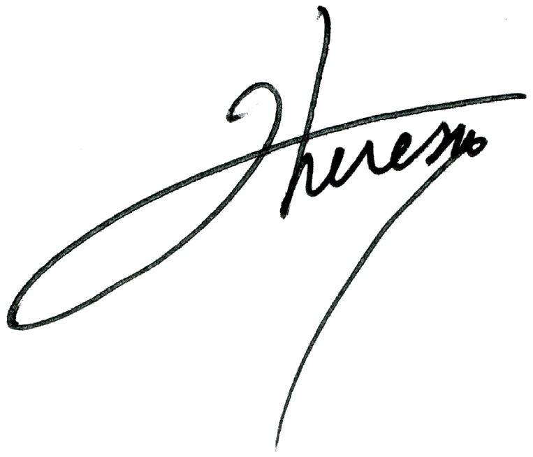 Signature of Theresa