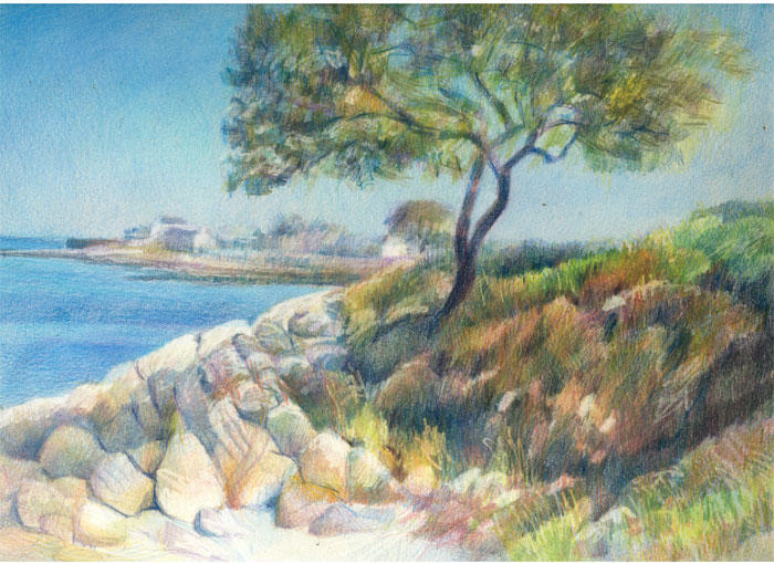Rockport, Motif No. 2 (Coloured Pencil 9" x 12") Private Collection