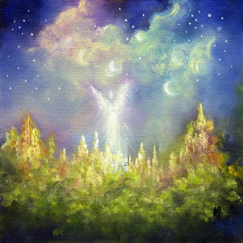 Heaven's Little Angel ~ 6"x6"  Oil on canvas panel     SOLD