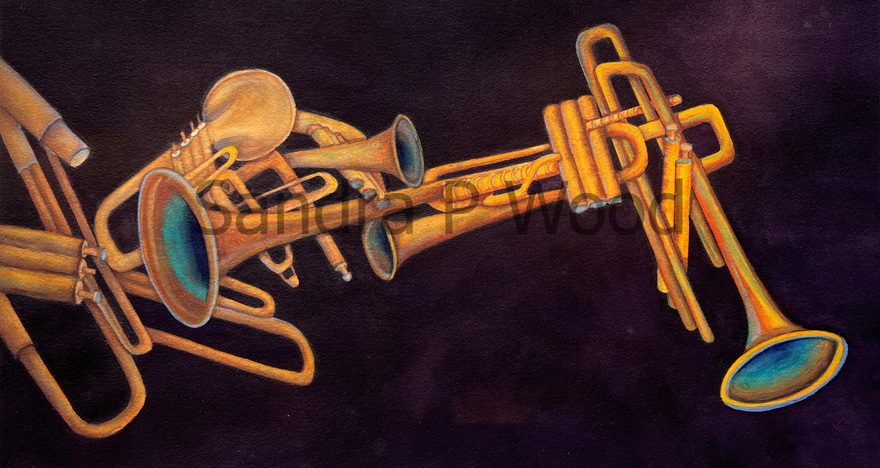 MESS OF PIECES
(watercolor)

