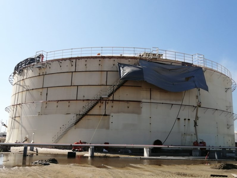 “Terminación de la protección anticorrosiva a tanques y tuberías en el interior de la Refinería Dos Bocas, PAQ. T-7”
Subcontrato: RINSA-OZHAYEK-PTI-02/2021