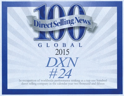 DXN is ranked as a TOP 24 Company