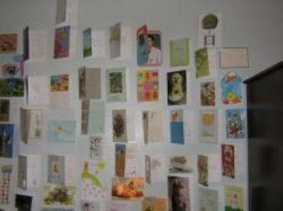 "Cards of Hope" on my wall at 
Woodbine Rehabilitation 
Center- 2009
