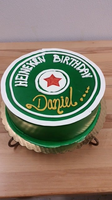 Heineken Birthday Cake