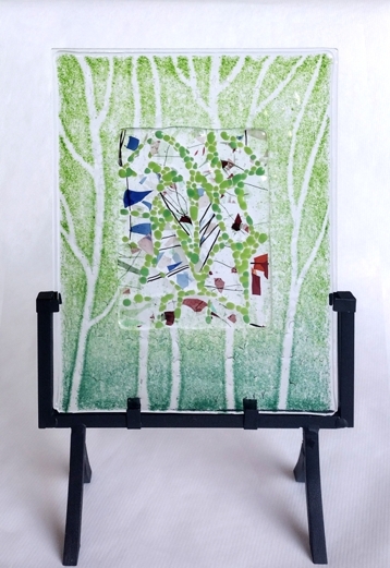 "Spring Forest"
by Nataliya Guchenia
Glass Size - 10-3/4"H X 8"W
$350.00