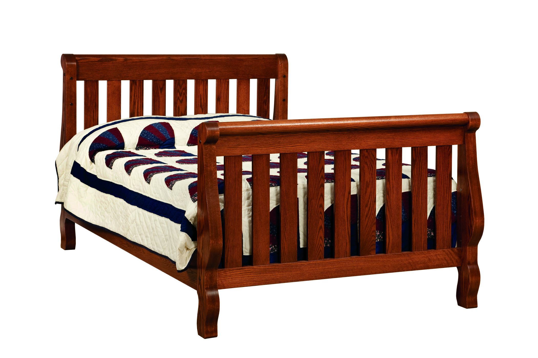 Hoosier Sleigh Twin Bed-#28