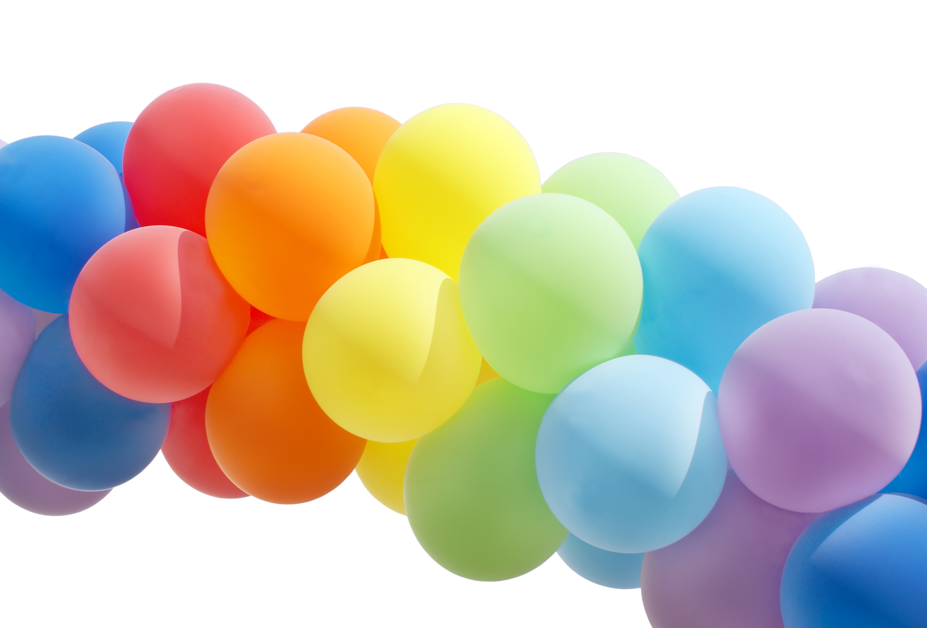 Colorful Balloon Forming a Archway