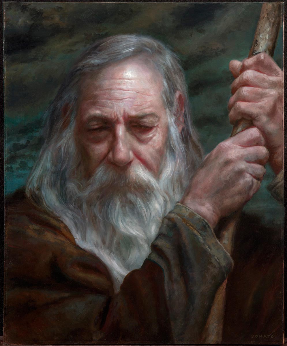 Gandalf - Pensive
20" x 16"  Oil on Panel
collection of Leo Gonzales