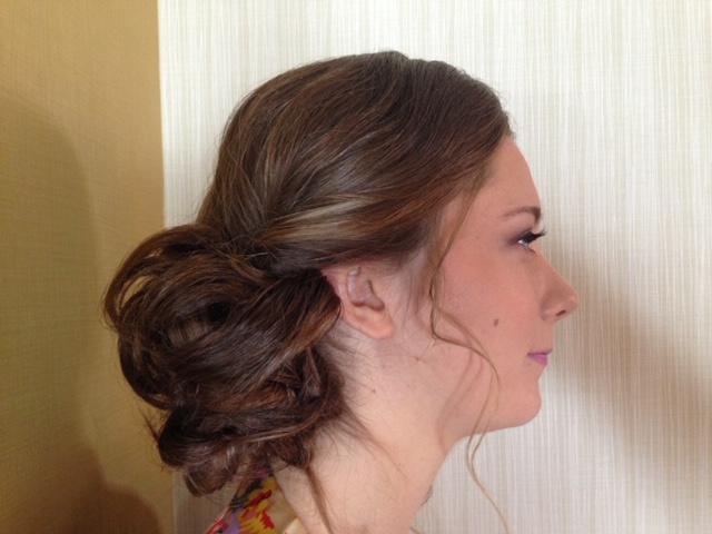 Updo With Loose Curls 6