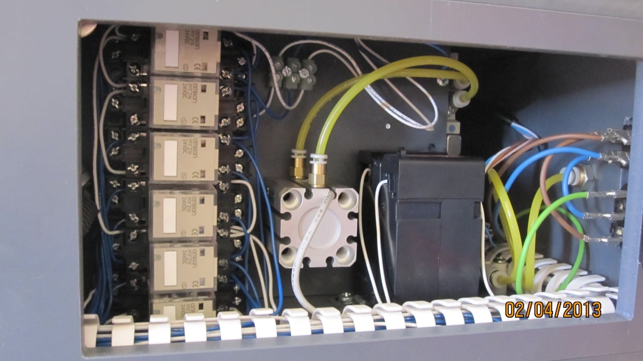 Custom panel wiring with pneumatics