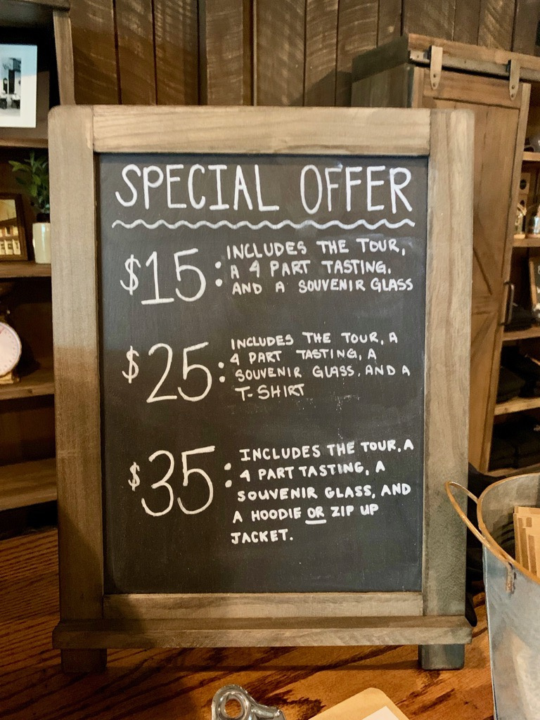 Tour Options - Preservation Distillery 