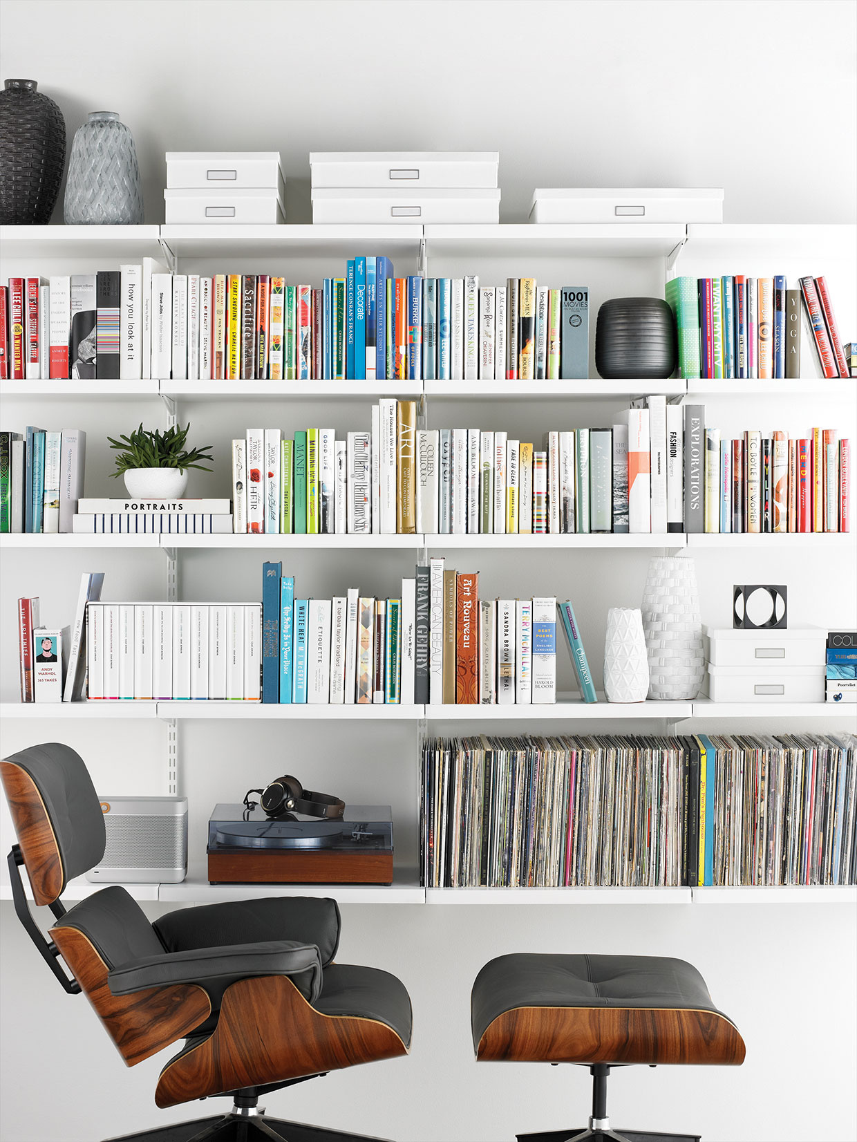 Organized Bookshelves