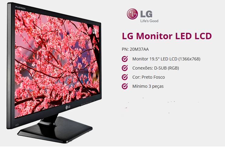 LG MONITOR LED LCD PN 20M37AA