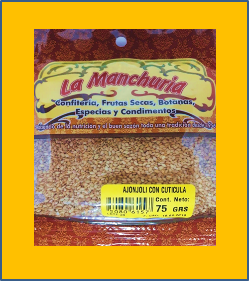 AJONJOLÍ CON CUTÍCULA
75 GRS