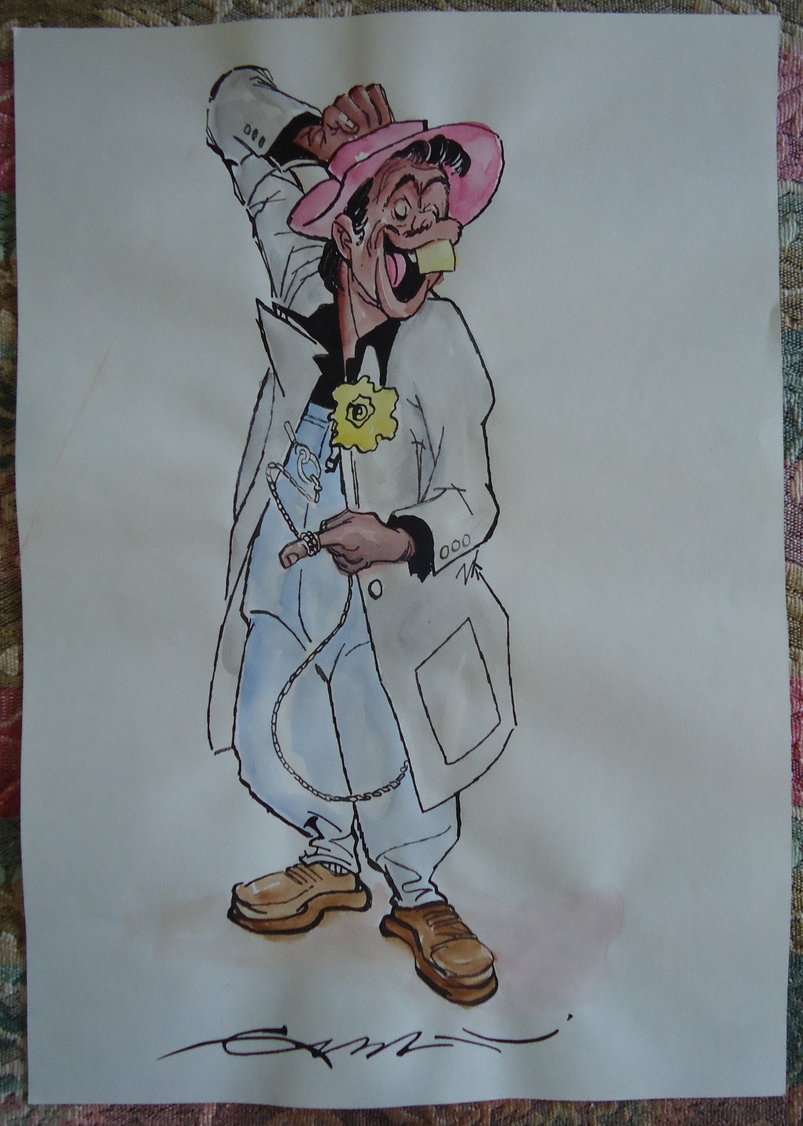 15
Ernesto García Cabral
Tin Tan
Caricatura acuareleada