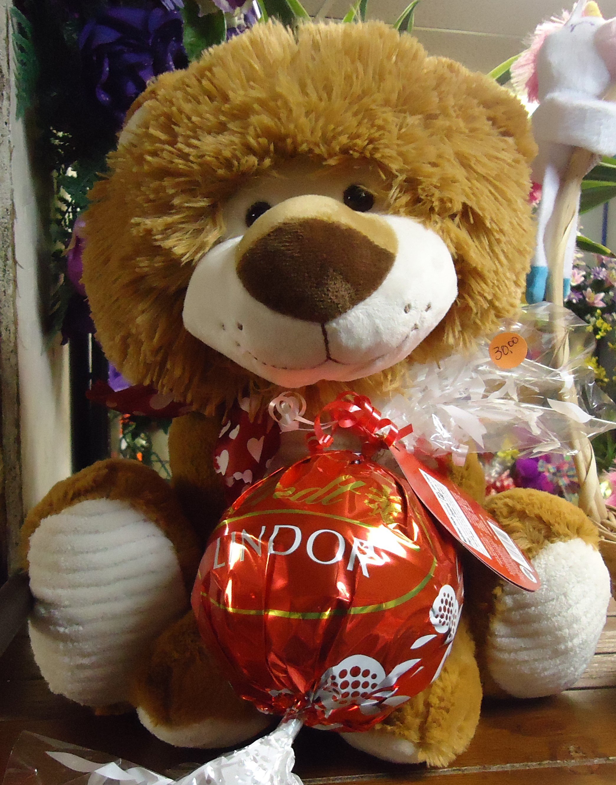 Lion Plush W/ Lindt Chocolate Ball
$30.00