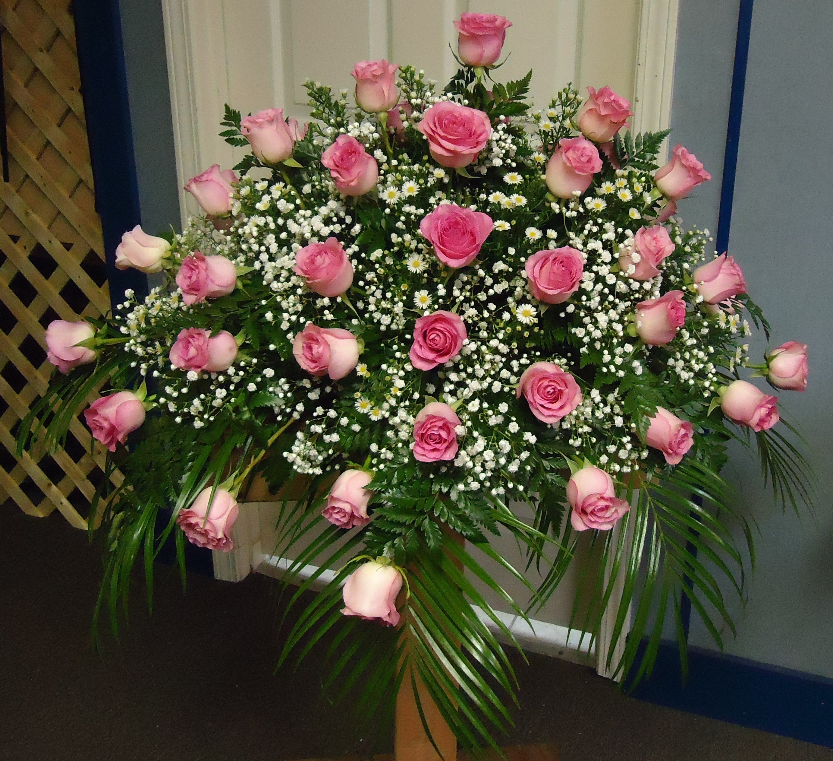 &quot;WARM THOUGHTS&quot;  
   Pink Roses
    $425.00