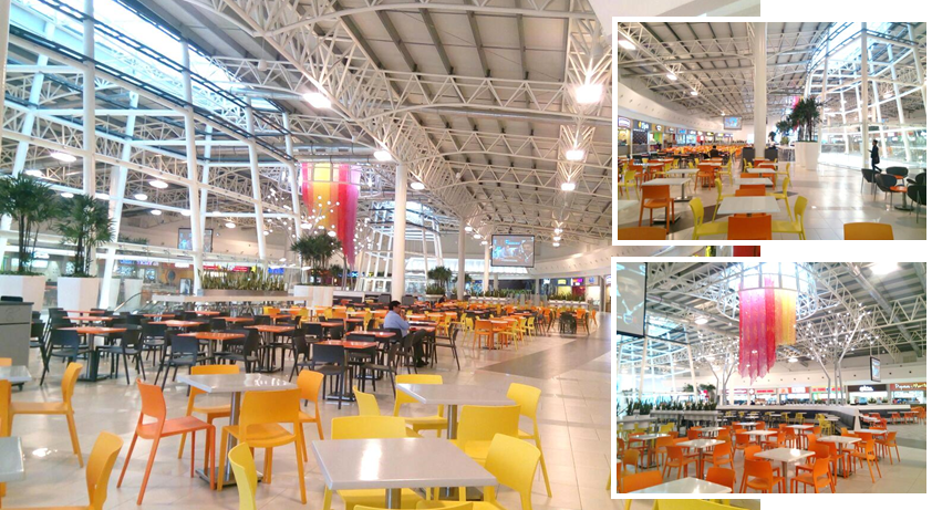 CIUDAD COMERCIAL EL DORADO: PATIO DE COMIDAS  (DAULE 2014)
CONSTRUCCIÓN
AREA DE CONSTRUCCIÓN: 17.913,98 M2 
