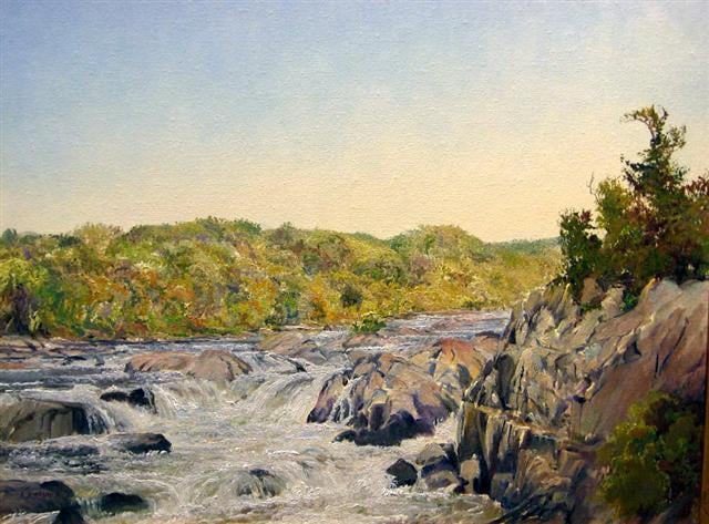 52. Great Falls, 14x18 oil on canvas
