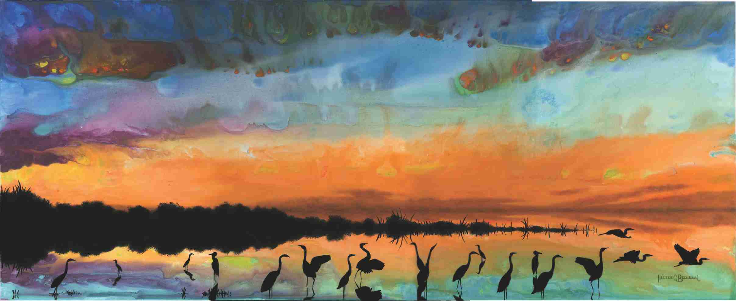 Técnica: Acrílico
Dimensión: 50 x 122 cms.